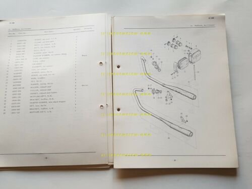 Kawasaki KZ 400 1974 catalogo ricambi originale moto Spare Parts …