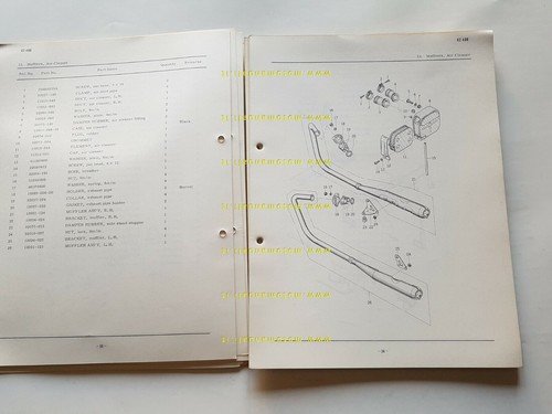 Kawasaki KZ 400 1974 catalogo ricambi originale moto Spare Parts …