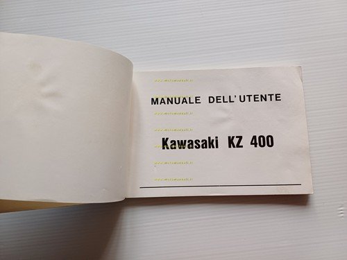 KAWASAKI KZ 400 1975 manuale uso manutenzione libretto ITALIANO originale