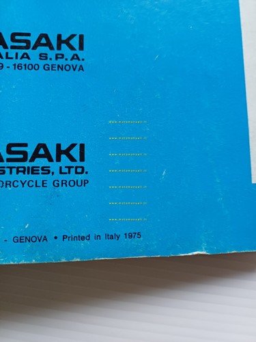 KAWASAKI KZ 400 1975 manuale uso manutenzione libretto ITALIANO originale