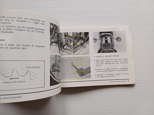 KAWASAKI KZ 400 1975 manuale uso manutenzione libretto ITALIANO originale