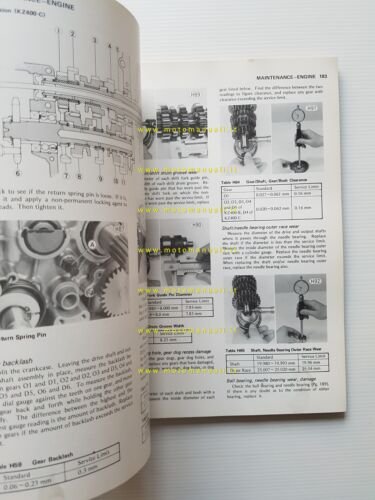 Kawasaki KZ 400 1978-79 manuale officina INGLESE originale shop manual