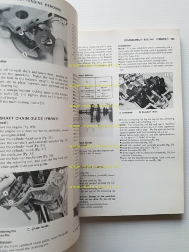 Kawasaki KZ 400 1978-79 manuale officina INGLESE originale shop manual