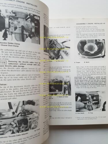 Kawasaki KZ 400 1978-79 manuale officina INGLESE originale shop manual