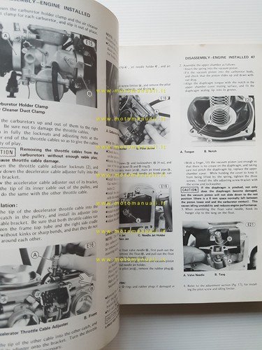Kawasaki KZ 400 1978-79 manuale officina INGLESE originale shop manual