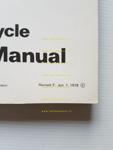 Kawasaki KZ 400 1978-79 manuale officina INGLESE originale shop manual