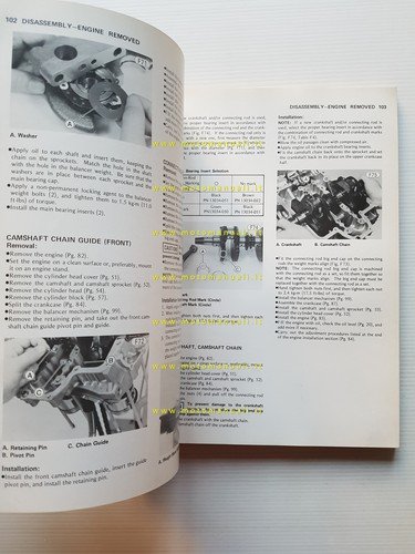 Kawasaki KZ 400 1978-79 manuale officina riparazione originale inglese
