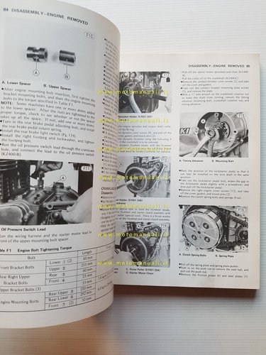 Kawasaki KZ 400 1978-79 manuale officina riparazione originale inglese