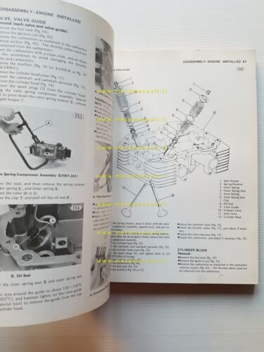 Kawasaki KZ 400 1978-79 manuale officina riparazione originale inglese