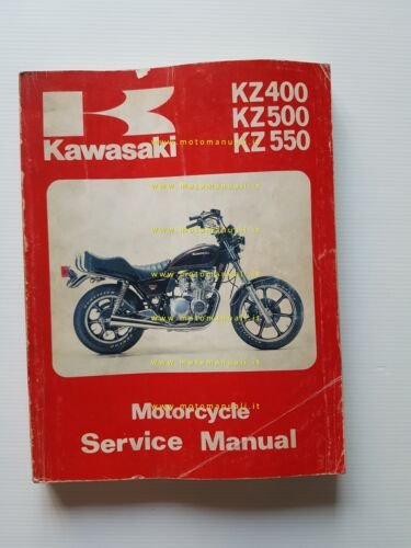 Kawasaki KZ 400 500 550 1979-81 manuale officina INGLESE originale …