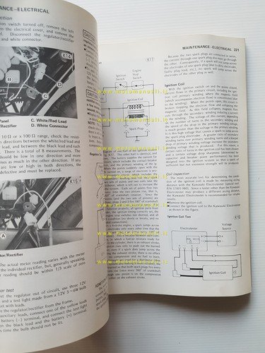 Kawasaki KZ 400 500 550 1979-81 manuale officina INGLESE originale …