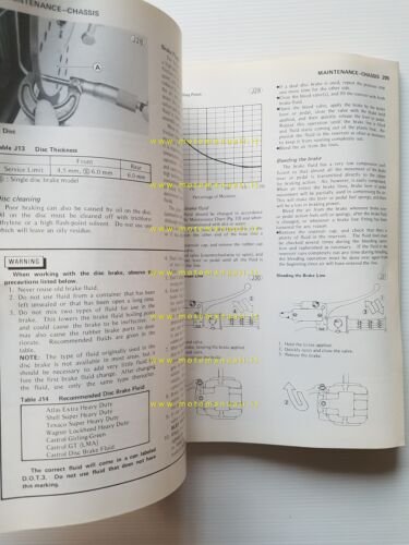 Kawasaki KZ 400 500 550 1979-81 manuale officina INGLESE originale …