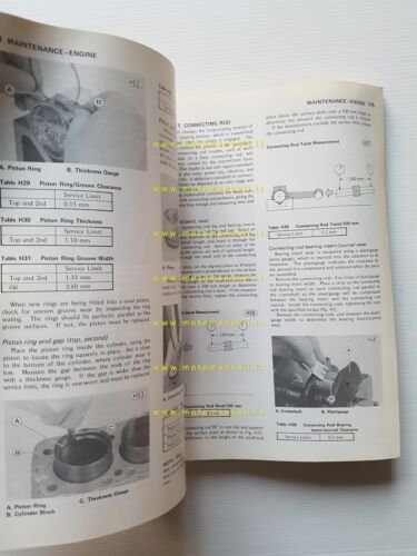 Kawasaki KZ 400 500 550 1979-81 manuale officina INGLESE originale …