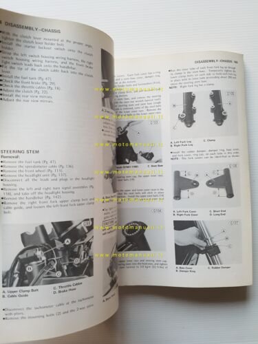 Kawasaki KZ 400 500 550 1979-81 manuale officina INGLESE originale …