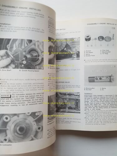 Kawasaki KZ 400 500 550 1979-81 manuale officina INGLESE originale …