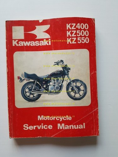 Kawasaki KZ 400 500 550 1979-81 manuale officina INGLESE originale …