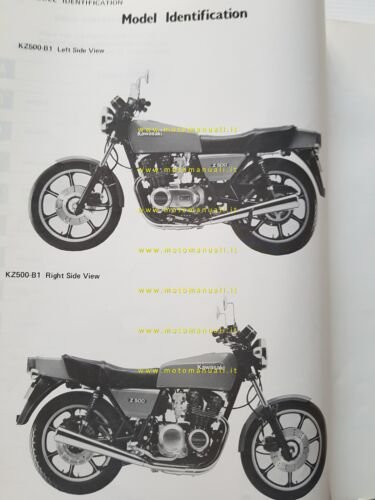 Kawasaki KZ 400 500 550 1979-81 manuale officina INGLESE originale …