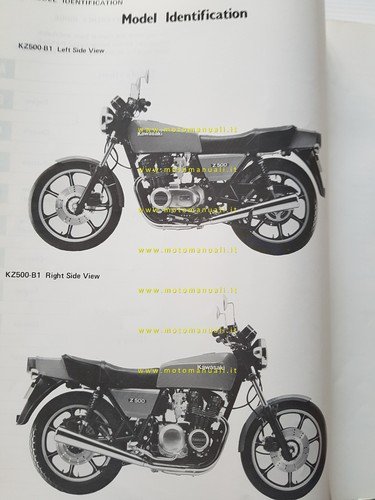 Kawasaki KZ 400 500 550 1979-81 manuale officina INGLESE originale …
