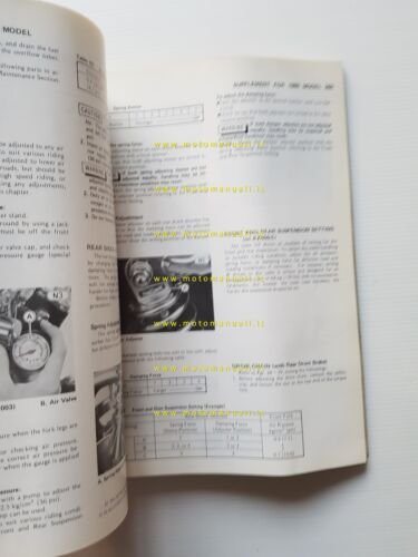 Kawasaki KZ 400 500 550 1979-81 manuale officina INGLESE originale …