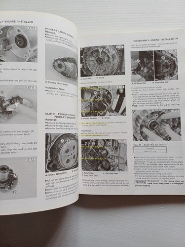 Kawasaki KZ 440 1979 manuale officina riparazione originale inglese