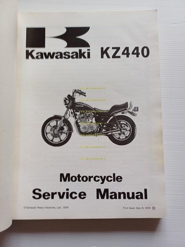 Kawasaki KZ 440 1979 manuale officina riparazione originale inglese