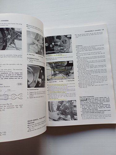 Kawasaki KZ 440 1980-81 manuale officina INGLESE originale workshop manual