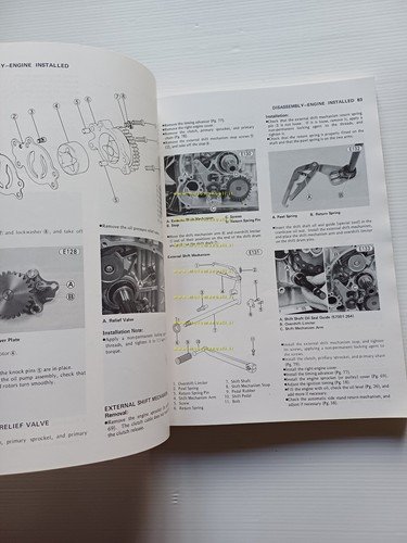 Kawasaki KZ 440 1980-81 manuale officina INGLESE originale workshop manual