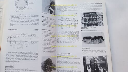 Kawasaki KZ 440 1980-82 manuale officina INGLESE originale