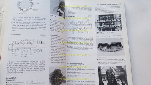 Kawasaki KZ 440 1980-82 manuale officina INGLESE originale