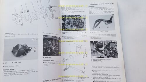 Kawasaki KZ 440 1980-82 manuale officina INGLESE originale
