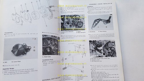 Kawasaki KZ 440 1980-82 manuale officina INGLESE originale