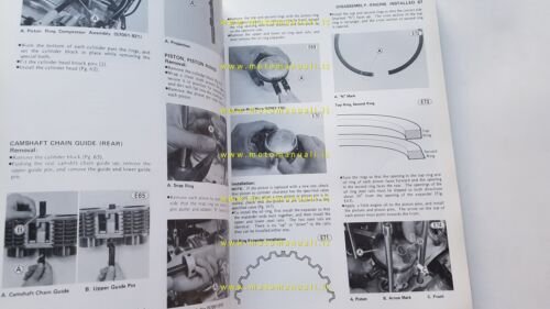 Kawasaki KZ 440 1980-82 manuale officina INGLESE originale