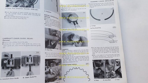 Kawasaki KZ 440 1980-82 manuale officina INGLESE originale