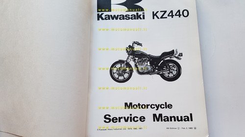 Kawasaki KZ 440 1980-82 manuale officina INGLESE originale