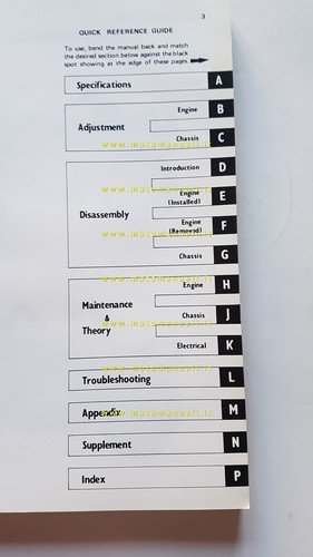 Kawasaki KZ 440 1980-82 manuale officina INGLESE originale