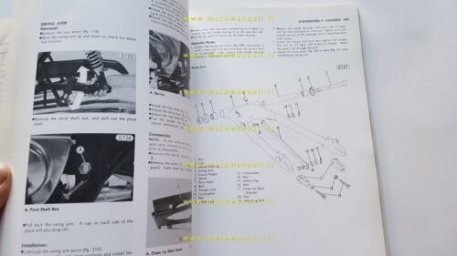 Kawasaki KZ 440 1980-82 manuale officina INGLESE originale