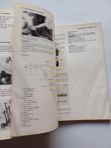 Kawasaki KZ 650 1976 manuale officina INGLESE originale workshop manual