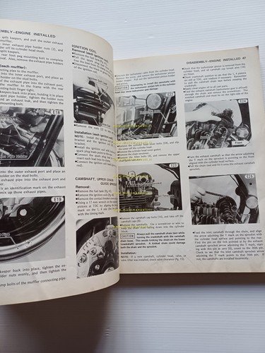 Kawasaki KZ 650 1976 manuale officina INGLESE originale workshop manual