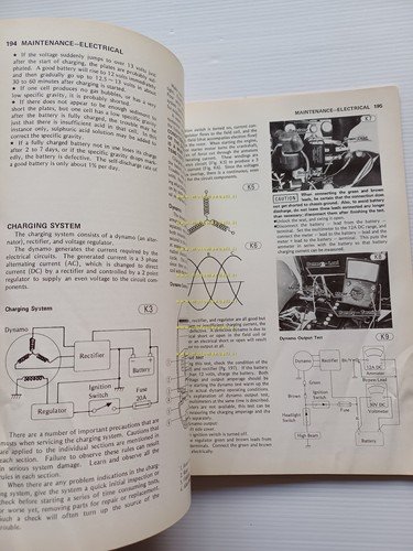 Kawasaki KZ 650 1976 manuale officina INGLESE originale workshop manual