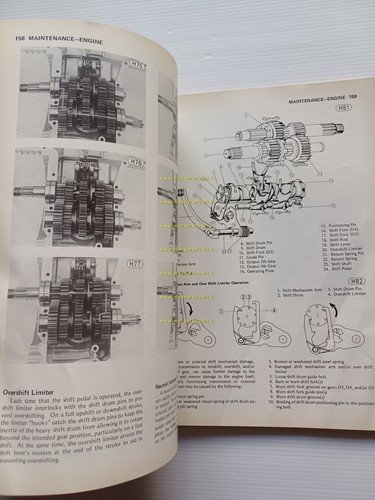 Kawasaki KZ 650 1976 manuale officina INGLESE originale workshop manual