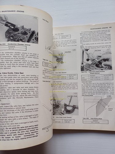 Kawasaki KZ 650 1976 manuale officina INGLESE originale workshop manual