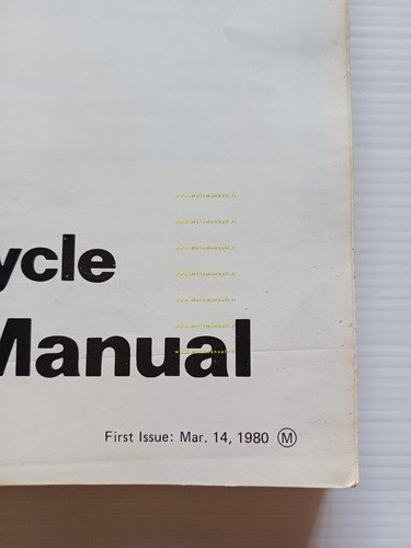 Kawasaki KZ 750 E1- H1 1980 manuale officina originale inglese …