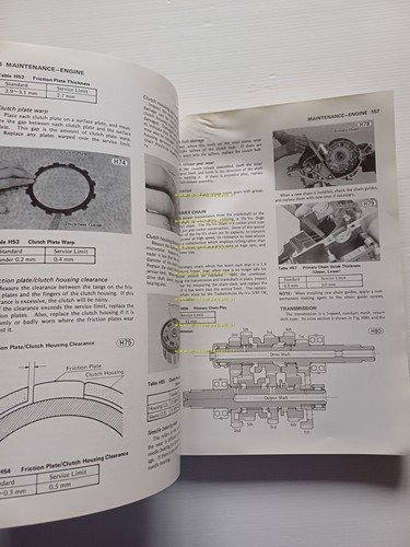 Kawasaki KZ 750 Twin 1979-82 manuale officina INGLESE originale shop …