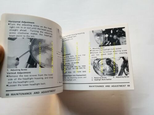 Kawasaki KZ (Z) 1000 A4 1979 manuale uso INGLESE originale …