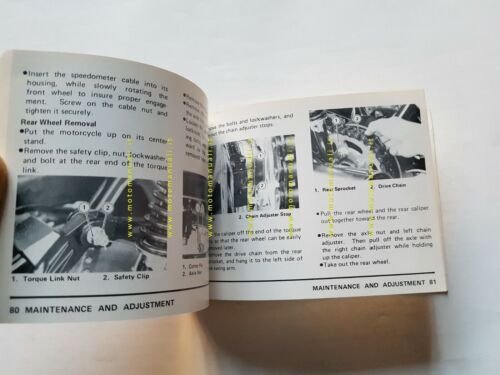 Kawasaki KZ (Z) 1000 A4 1979 manuale uso INGLESE originale …