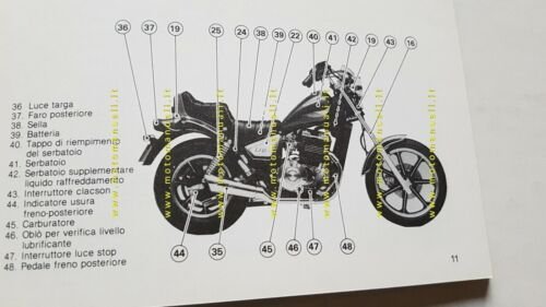 KAWASAKI LTD 450 1985 manuale uso originale moto italiano owner's …