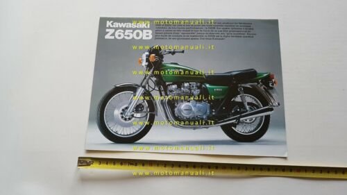 Kawasaki modelli Z 650 1980 depliant originale FRANCESE moto brochure