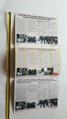 Kawasaki modelli Z 650 1980 depliant originale FRANCESE moto brochure