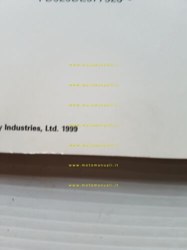 Kawasaki Mule 2510 1999 catalogo ricambi copia da microfiche originale