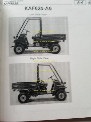 Kawasaki Mule 2510 1999 catalogo ricambi copia da microfiche originale